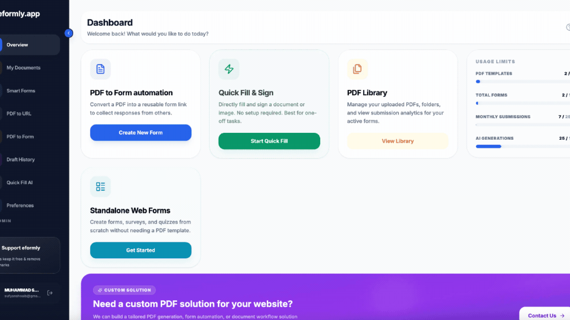 Convert Any PDF to a Live Web Form